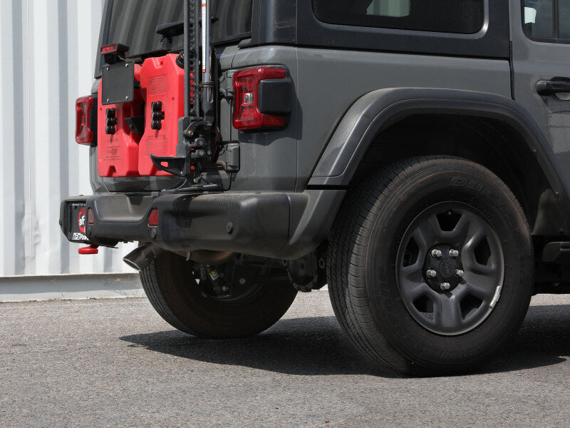 aFe MACH Force-Xp 49-48070-1P 409 Stainless Steel Hi-Tuck Axle-Back Exhaust with Polished Tip for 2018-2026 Jeep Wrangler JL