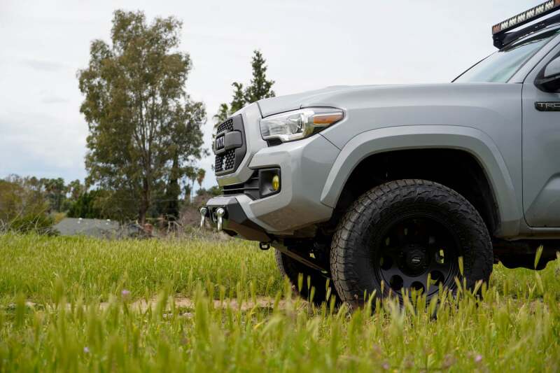 DV8 Offroad Centric Series Center Mount Winch Front Bumper for 2016-2023 Toyota Tacoma, Part Number dveFBTT1-06