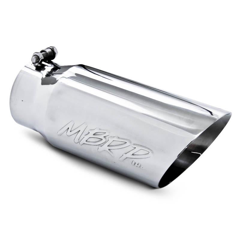 MBRP Armor Pro Exhaust Tip T5053, 4-Inch Inlet, 5-Inch Outlet, Dual-Wall Angled Stainless Steel