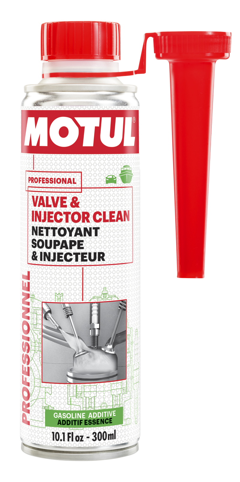 Motul 300ml Valve and Injector Clean Additive - Case of 12