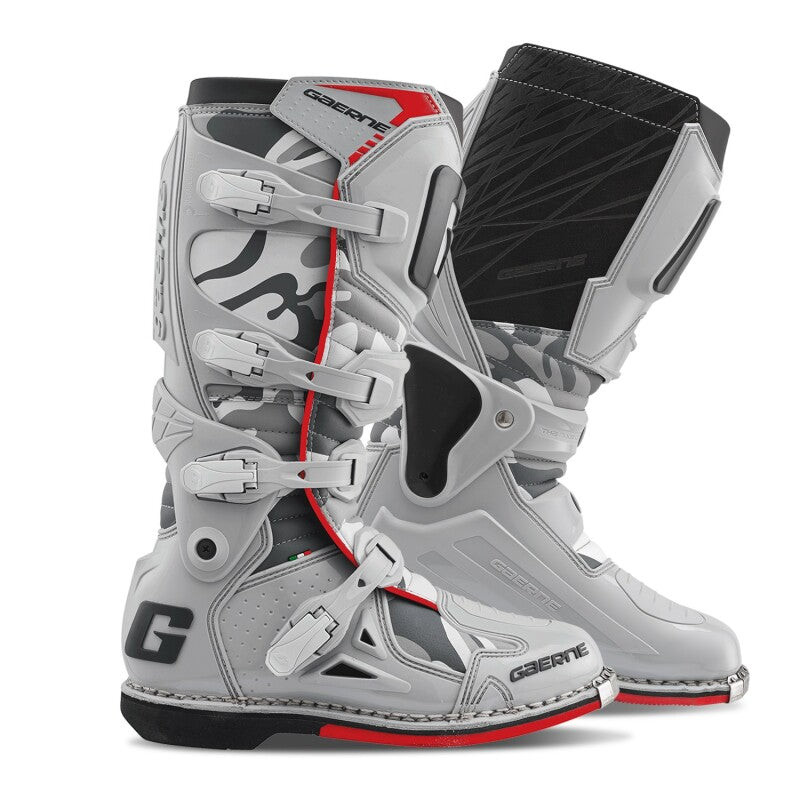 Gaerne GAR2196-014-10 Fastback Endurance Motocross Boots, Snow Camo, Size 10