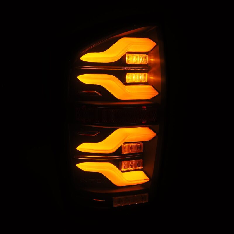 AlphaRex LUXX LED Taillights for 2016–2021 Toyota Tacoma, Black Housing, Activ Light and Sequential Signals – ARX680090