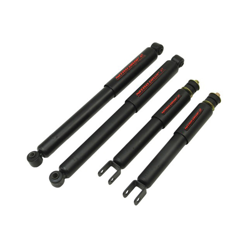 Belltech Nitro Drop 2 Shock Absorber Set for Lowered GMC Sierra and Chevrolet Silverado 1500, Part 9102