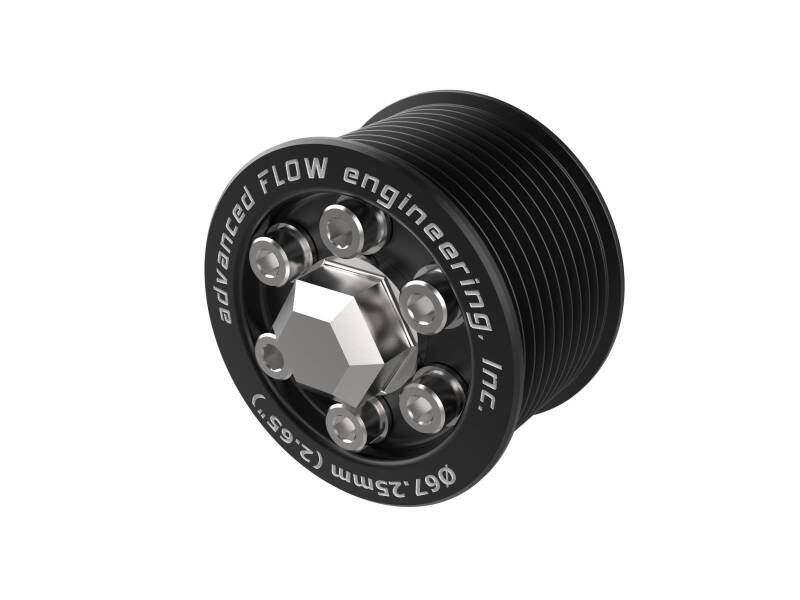 aFe POWER 79-10008 2.65-Inch Supercharger Power Pulley Kit with Hub for Dodge Challenger and Charger SRT Hellcat 6.2L V8