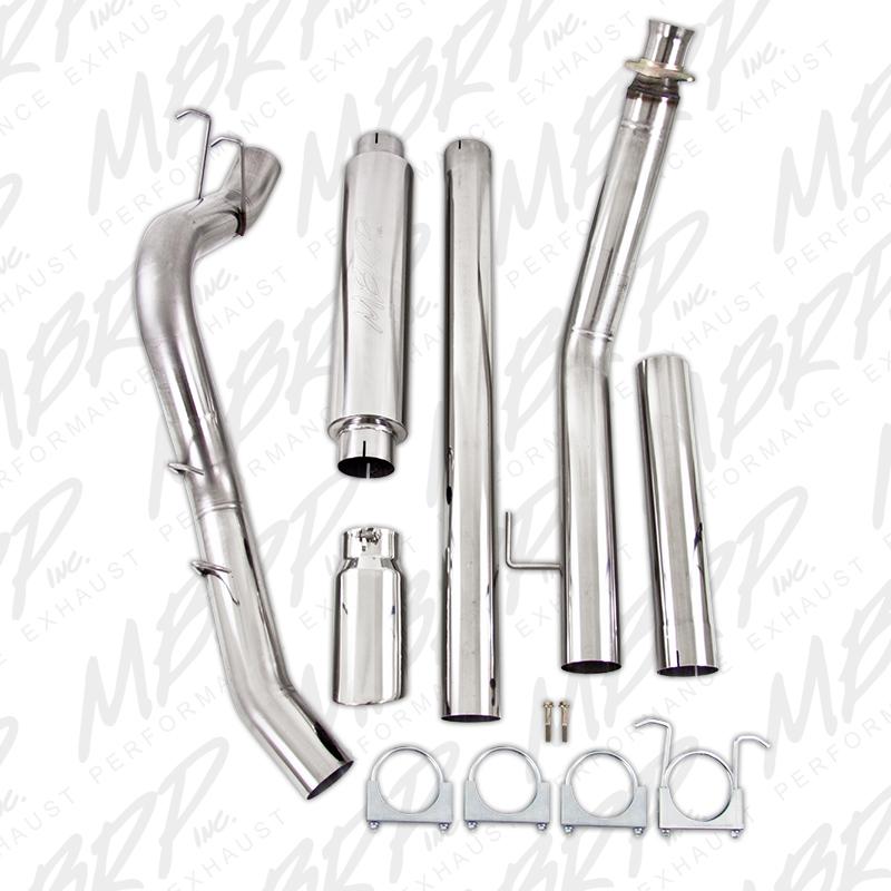 MBRP S6100304 Armor Pro 4-Inch Turbo-Back Exhaust System for 1994–2002 Dodge Ram 2500/3500 Cummins