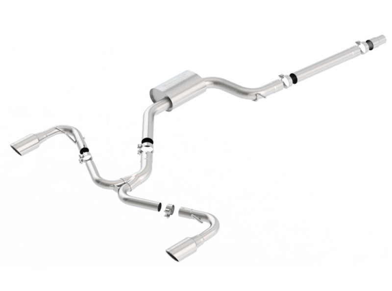 Borla 140751 S-Type Cat-Back Exhaust System for 2018-2021 Volkswagen GTI MK7.5 2.0L