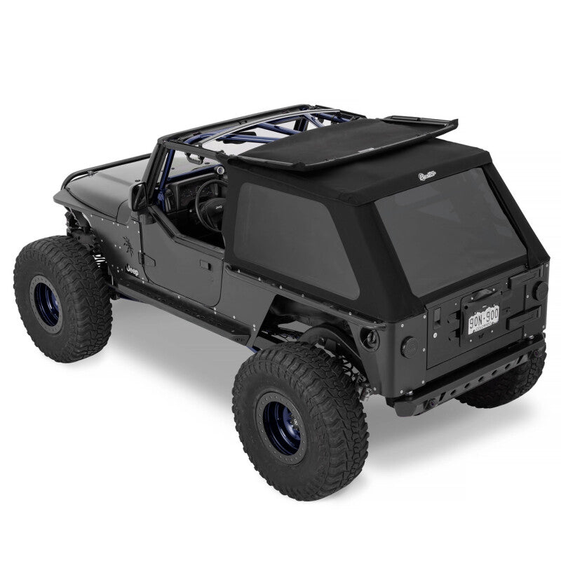 Bestop Trektop Soft Top for Jeep Wrangler TJ Unlimited 2004-2006 – Premium Black Twill
