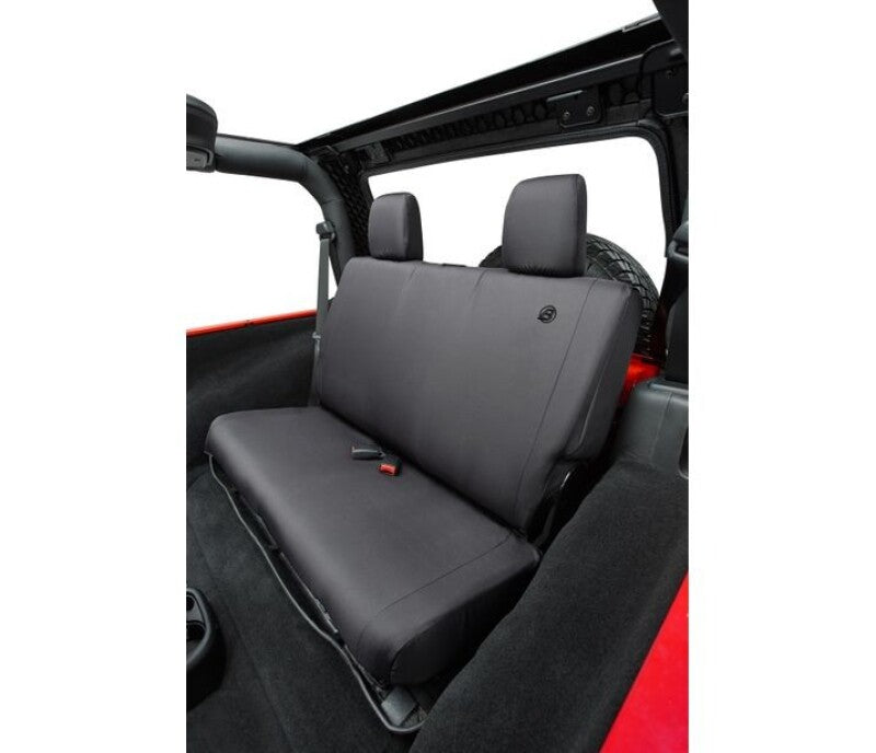 Bestop 07-18 Jeep Wrangler JK 2-Door Rear Seat Covers in Black Diamond