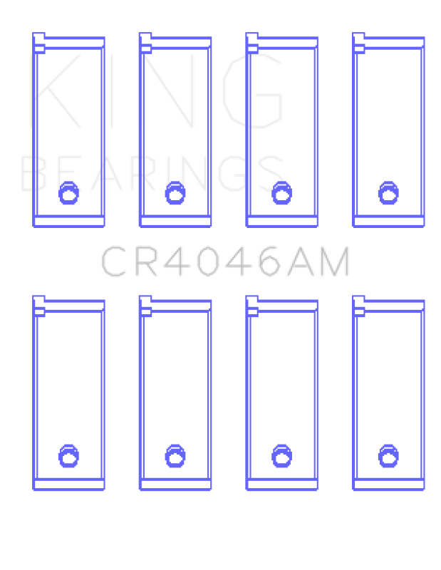 King Engine Bearings CR4046AM Standard Rod Bearing Set for Acura D16A1