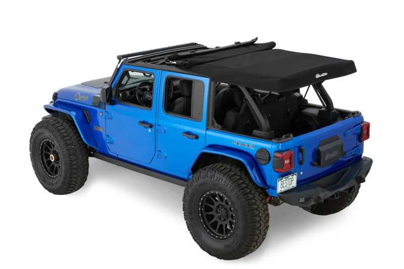 Bestop 18-26 Jeep Wrangler JL 4-Door Supertop in Premium Black Twill
