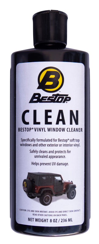 Bestop Vinyl Window Cleaner and Polish - 8 oz. Bottle for Soft Top Vinyl Windows