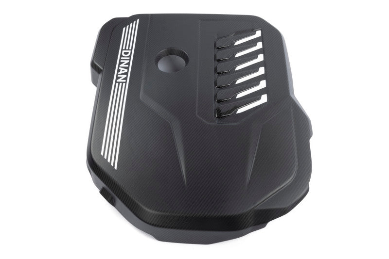 Dinan B58D Matte Carbon Fiber Engine Cover with Gloss Accents for BMW G Series Models