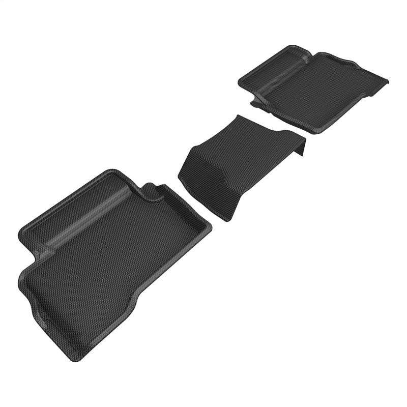 3D MAXpider KAGU 2nd-Row Floor Mats, Black, for 2024-2025 Toyota Tacoma Double Cab – Part Number aceL1TY32221509