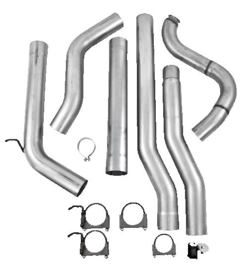 MBRP Armor Lite Turbo-Back Exhaust System S6150PLM for 1989-1993 Dodge W250 and W350 Cummins 4WD