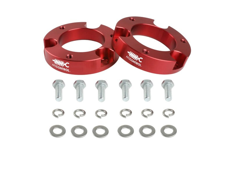 aFe CONTROL 2.0-Inch Front Leveling Kit, Red - Toyota Tacoma, 4Runner and FJ Cruiser | afe416-72T001-R