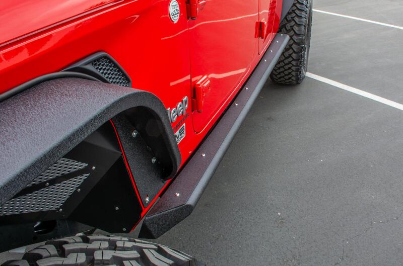DV8 Offroad SRGL-02 Rock Sliders with Side Steps for 2019-2025 Jeep Gladiator JT