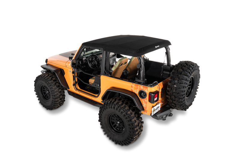 Bestop Trektop Glide 2-Door Soft Top for Jeep Wrangler JL 2018-2026 – Premium Black Twill