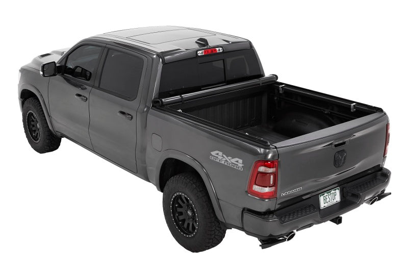 Bestop EZRoll Soft Tonneau Cover for 2019-Current Dodge Ram 1500 5.7 ft Bed Without RamBox - Model BES19227-01