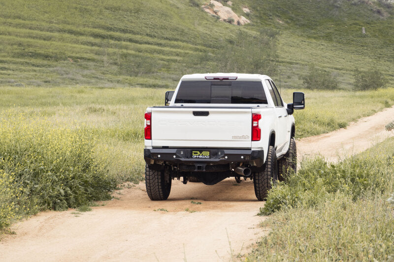 DV8 Offroad Spec Series Rear Bumper for 2020-2023 Chevy Silverado and GMC Sierra 2500/3500 HD, Part Number dveRBCS2-03