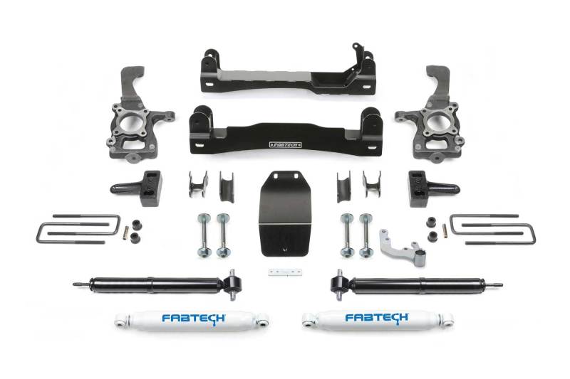 Fabtech 15-18 Ford F150 2WD 4in Basic System w/Rear Perf. Shocks