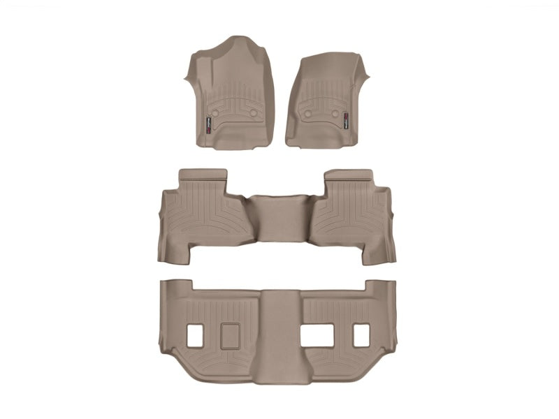WeatherTech 15 Chevy Suburban Front Rear and Rear FloorLiners - Black