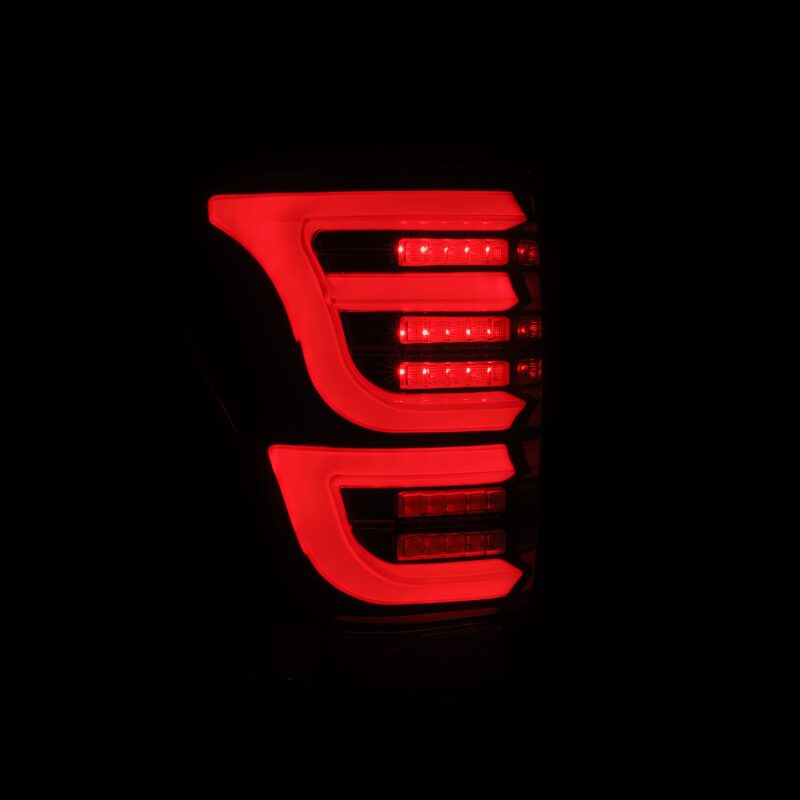 AlphaRex LUXX-Series LED Tail Lights for 2007–2013 Toyota Tundra, Black Red – ARX670050