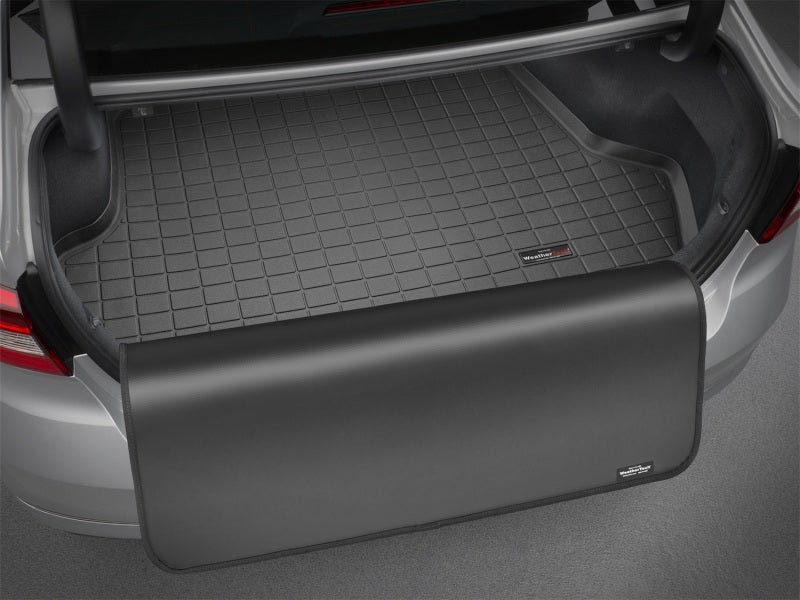WeatherTech Cargo Liner with Bumper Protector for 2022-2025 Rivian R1S, Black, Part wet401567SK