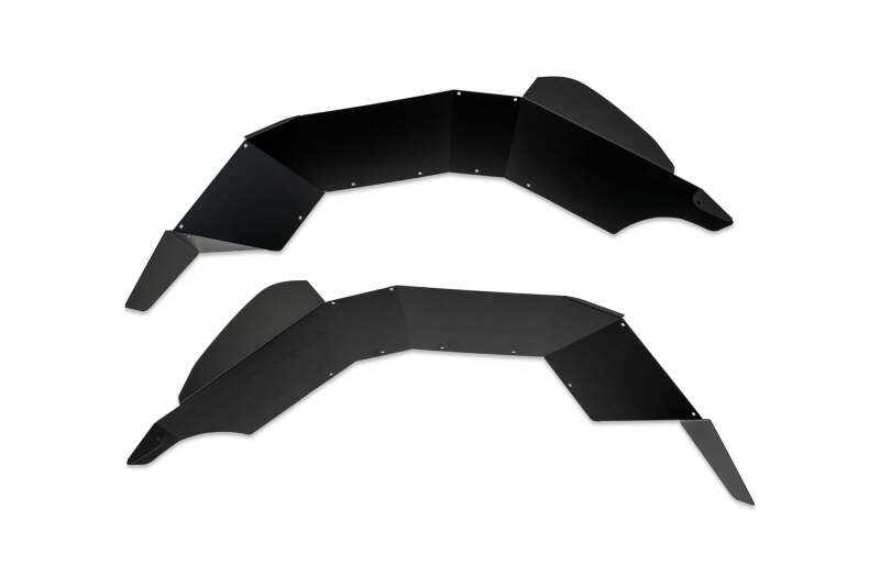 DV8 Offroad Rear Inner Fender Liners for 2020-2025 Jeep Gladiator JT, Satin Black - dveINFEND-07RB