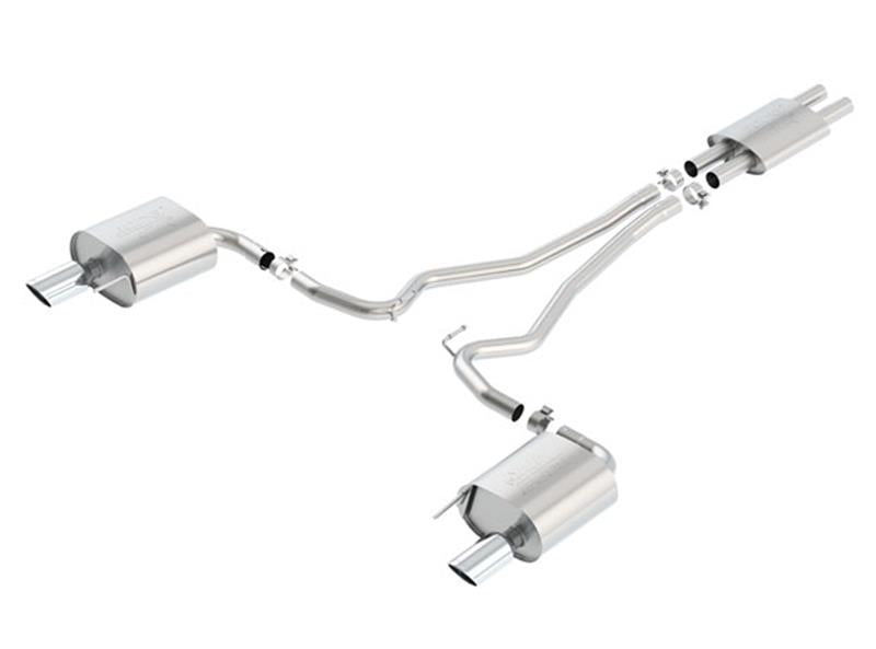Borla 140588 ATAK Cat-Back Exhaust System for 2015-2017 Ford Mustang 3.7L V6