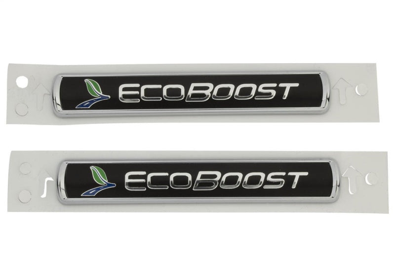 Ford Racing - frpM-1447-EBBLK - Black/Silver EcoBoost Emblem Set of 2