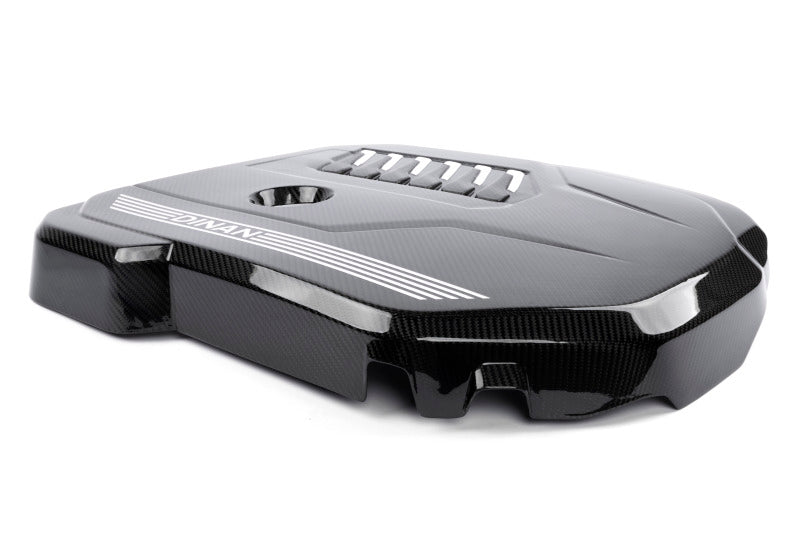 Dinan B58D Gloss Carbon Fiber Engine Cover with Matte Accents for BMW G Series Models