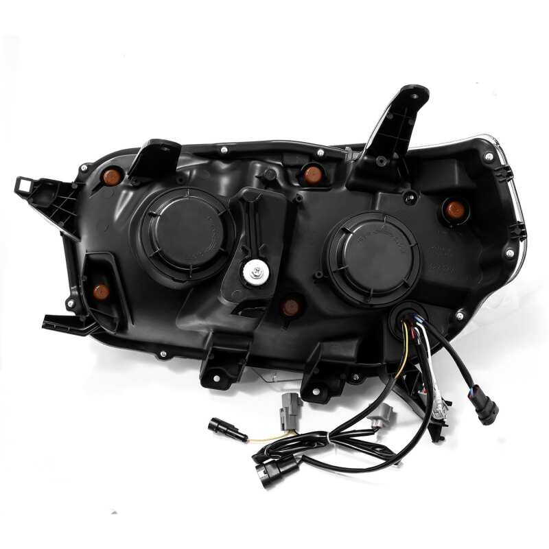AlphaRex NOVA LED Projector Headlights for 2010–2013 Toyota 4Runner, Alpha Black, Sequential Signal and DRL