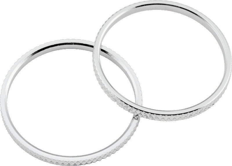 Kuryakyn Knurled Accent Rings Chrome Pair - Part Number 6220