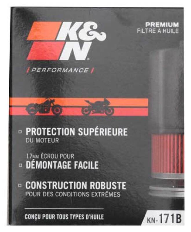 K&N Engineering KN-171B Performance Oil Filter for Harley-Davidson and Buell
