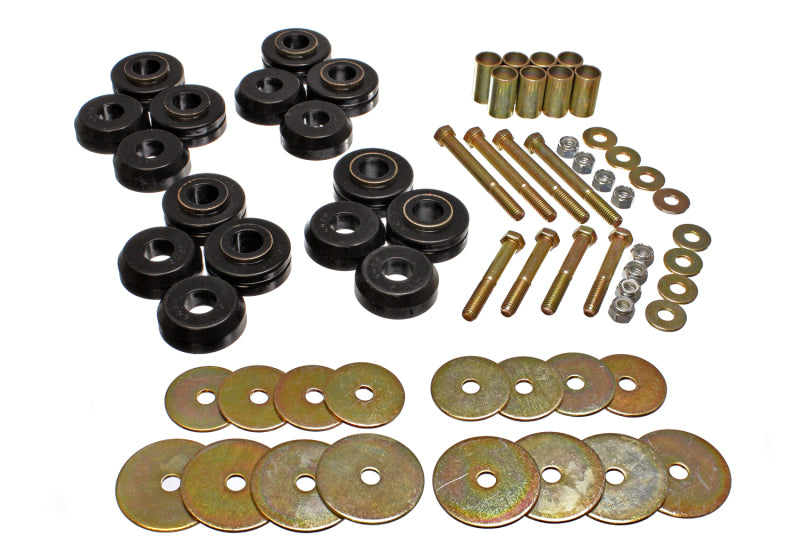 Energy Suspension eng4.4110G Bronco Body Mount with Hardware - Black