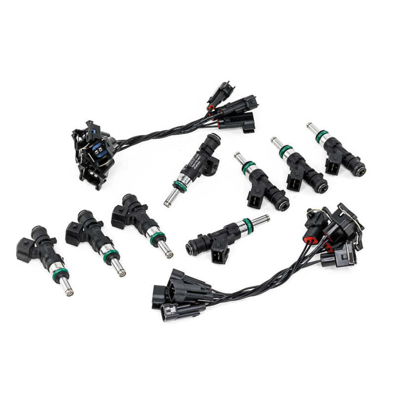 DeatschWerks DWK17MX-03-1100-8 1100cc Top-Feed Fuel Injectors for Dodge Hellcat, Set of 8