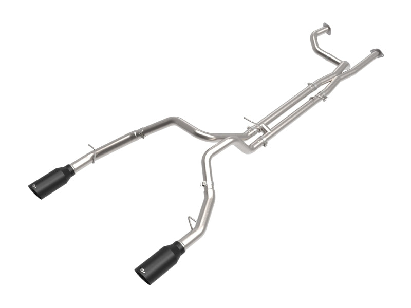 aFe Vulcan Series Cat-Back Exhaust System with Black Tips, Part Number 49-32084-B, for 2021-2024 Ram 1500 TRX 6.2L V8