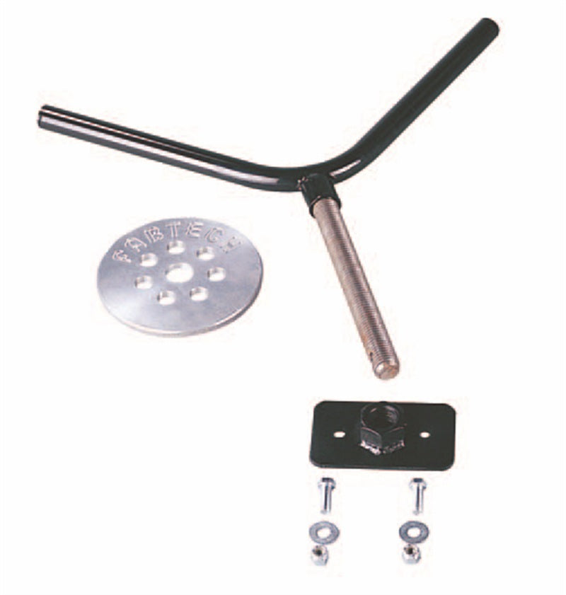 Fabtech fabFTT10001BK Universal Flat Spare Tire Mount - Black