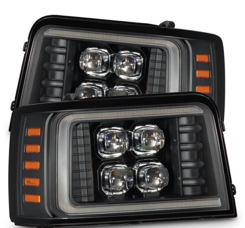 AlphaRex Nova-Series LED Projector Headlights for 1992–1996 Ford F-Series and Bronco, Black