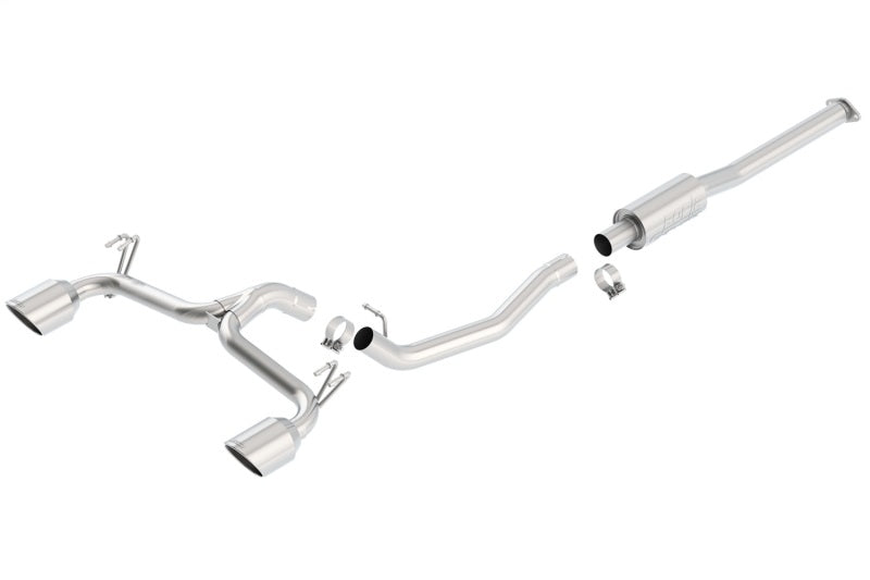 Borla S-Type Cat-Back Exhaust System for 2009-2017 Mitsubishi Lancer Ralliart 2.0L Turbo AWD, Part Number 140334