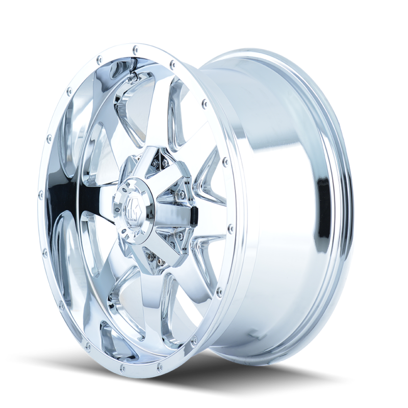 Mayhem 8040 Tank 20x9 / 8x165.1 BP / 18mm Offset / 130.8mm Hub Chrome Wheel