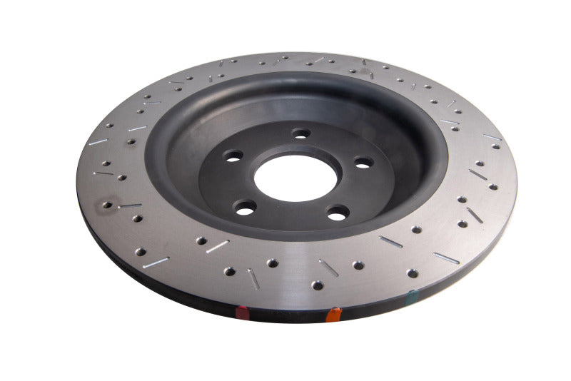 DBA 42969BLKXS 4000 Series XS Gold Rear Drilled and Slotted Brake Rotor for 2016-2018 Ford Focus RS