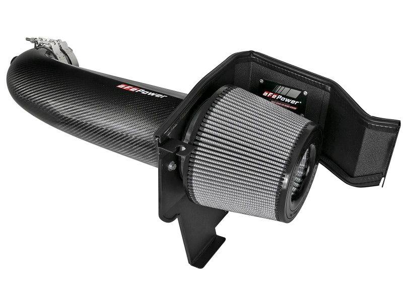 aFe POWER Magnum FORCE Track Series Carbon Fiber Cold Air Intake with Pro DRY S Filter for Dodge Challenger, Charger and Chrysler 300C 5.7L HEMI - 51-12162-C