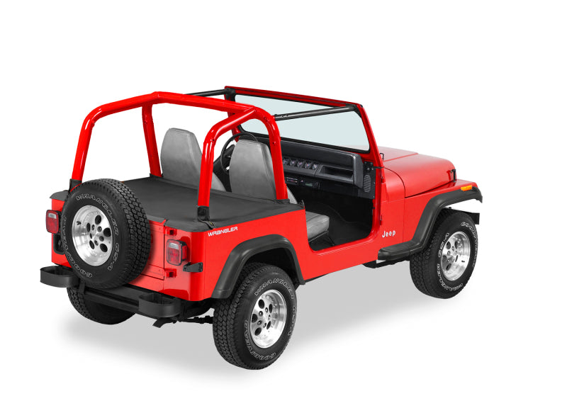 Bestop Duster Deck Cover for Jeep Wrangler YJ 1992-1995 with Factory Hardtop - Black Denim