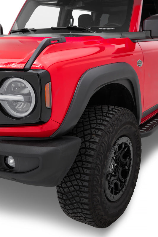 Bestop 21-26 Ford Bronco Fender Flares for 4-Door Models - Matte Black with Stainless Steel Hardware