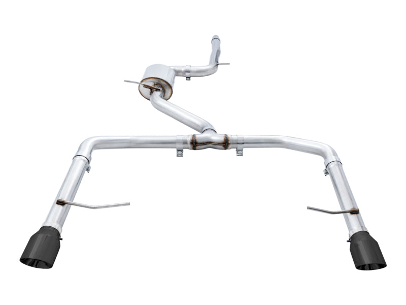 AWE Tuning 18-19 Volkswagen Jetta GLI Mk7 Track Exhaust - Diamond Black Tips (Fits High-Flow DP)