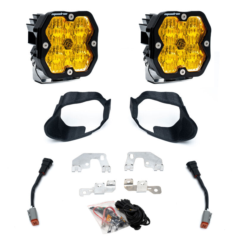 Baja Designs Squadron Sport 2.0 Fog Package Kit for Mercedes-Benz Sprinter 1500/2500/3500 (2019-2021) - Baja Amber