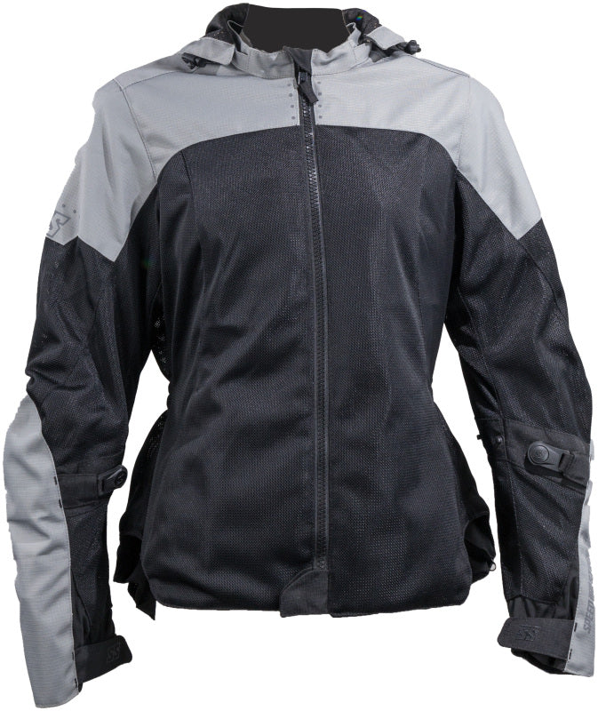 Speed and Strength Starstruck Mesh Jacket Grey/Black Womens - Medium