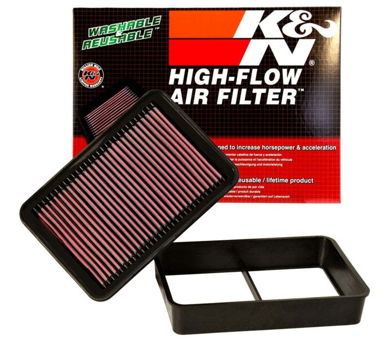 K&N Engineering 33-2392 High-Flow Replacement Air Filter for Mitsubishi Lancer