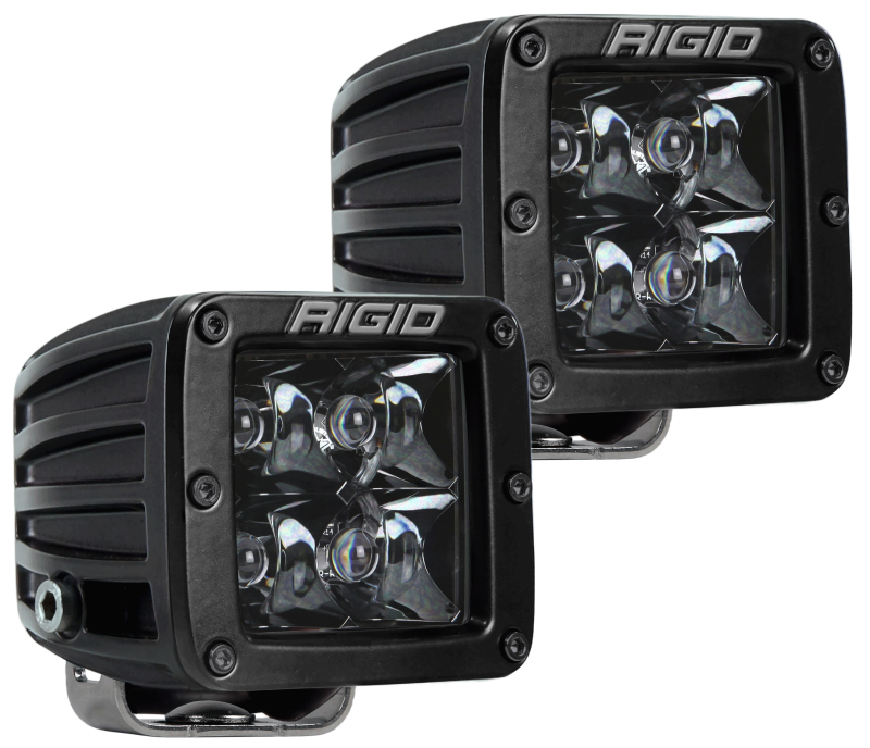 Rigid Industries D-Series Midnight Edition Spot LED Pod Lights, Set of 2 - Part Number RIG202213BLK